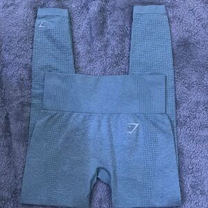 Gym Shark Women's XS Vital Seamless
Baby Blue/Teal Leggings